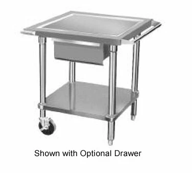Equipment Stands Advance Tabco AG-MP-30 Mobile Stainless Steel Mixer Table With Galvanized Undershelf 24" X 30" 3 Equipment Stands Advance Tabco AG-MP-30 Mobile Stainless Steel Mixer Table With Galvanized Undershelf 24" X 30"