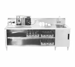 Beverage Tables Advance Tabco BEV-30-72R Beverage Table With Right Hand Sink - 72"