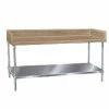 Wood Top Work Tables Advance Tabco BG-367 Wood Top Baker's Table With Galvanized Undershelf, 36" X 84" 1 Wood Top Work Tables Advance Tabco BG-367 Wood Top Baker's Table With Galvanized Undershelf, 36" X 84" -Advance Tabco Sales Store Advance Tabco BG 367 Bakers Top Work Table With Undershelf 36 quot x 84 quot 203316 large