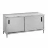 Stainless Steel Work Tables With Cabinet Advance Tabco CB-SS-3012M 144" X 30" Work Table With Cabinet Base, Sliding Doors And Midshelf -Advance Tabco Sales Store Advance Tabco CB SS 3012M 144 quot x 30 quot Work Table with Cabinet Base Sliding Doors and Midshelf 204655 large