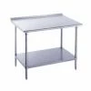 Stainless Steel Work Tables Advance Tabco FMS-240 Stainless Steel Work Table With 1-1/2" Backsplash And Undershelf 24" X 30" -Advance Tabco Sales Store Advance Tabco FMS 240 Stainless Steel Work Table with 1 1 2 quot Backsplash and Undershelf 24 quot x 30 quot 204542 large