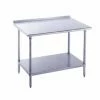 Stainless Steel Work Tables Advance Tabco FSS-363 Stainless Steel Work Table With 1-1/2" Backsplash And Undershelf 36" X 36" 2 Stainless Steel Work Tables Advance Tabco FSS-363 Stainless Steel Work Table With 1-1/2" Backsplash And Undershelf 36" X 36" -Advance Tabco Sales Store Advance Tabco FSS 363 Stainless Steel Work Table with 1 1 2 quot Backsplash and Undershelf 36 quot x 36 quot 204764 large