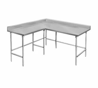 Stainless Steel Work Tables Advance Tabco KTMS-305 L-Shaped Corner Stainless Steel Work Table 3 Stainless Steel Work Tables Advance Tabco KTMS-305 L-Shaped Corner Stainless Steel Work Table