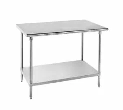 Stainless Steel Work Tables Advance Tabco MS-246 Stainless Steel Work Table With Undershelf 24" X 72"