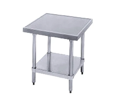 Equipment Stands Advance Tabco MT-GL-242 Stainless Steel Mixer Table With Galvanized Undershelf 24" X 24" 3 Equipment Stands Advance Tabco MT-GL-242 Stainless Steel Mixer Table With Galvanized Undershelf 24" X 24"