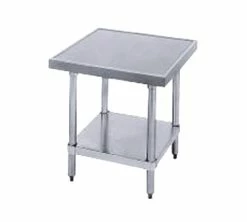 Equipment Stands Advance Tabco MT-SS-302 Stainless Steel Mixer Table With Undershelf 30" X 24"