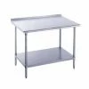 Stainless Steel Work Tables Advance Tabco SFG-244 Stainless Steel Work Table With 1-1/2" Backsplash And Undershelf 24" X 48" 2 Stainless Steel Work Tables Advance Tabco SFG-244 Stainless Steel Work Table With 1-1/2" Backsplash And Undershelf 24" X 48" -Advance Tabco Sales Store Advance Tabco SFG 244 Stainless Steel Work Table with 1 1 2 quot Backsplash and Undershelf 24 quot x 48 quot 203350 large