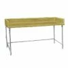 Wood Top Work Tables Advance Tabco TBG-366 Wood Top Baker's Table With Galvanized Base, 36" X 72" -Advance Tabco Sales Store Advance Tabco TBG 366 Bakers Top Work Table 36 quot x 72 quot 203307 large
