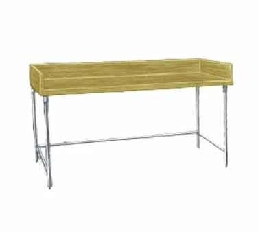 Wood Top Work Tables Advance Tabco TBS-306 Wood Top Baker's Table With Stainless Steel Base, 30" X 72" 3 Wood Top Work Tables Advance Tabco TBS-306 Wood Top Baker's Table With Stainless Steel Base, 30" X 72"