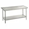 Stainless Steel Work Tables Advance Tabco VSS-485 Stainless Steel Work Table With Stainless Steel Undershelf 48" X 60" -Advance Tabco Sales Store Advance Tabco VSS 485 Stainless Steel Work Table with Stainless Steel Undershelf 48 quot x 60 quot 203820 large