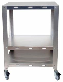Equipment Stands Cadco OV-HDS Mobile 2-Oven Stand For Half Or Quarter Size Cadco Ovens