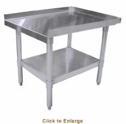 Omcan Food Machinery Equipment Stands Omcan (FMA) 24087 Stainless Steel Equipment Stand 15" X 30" X 24"